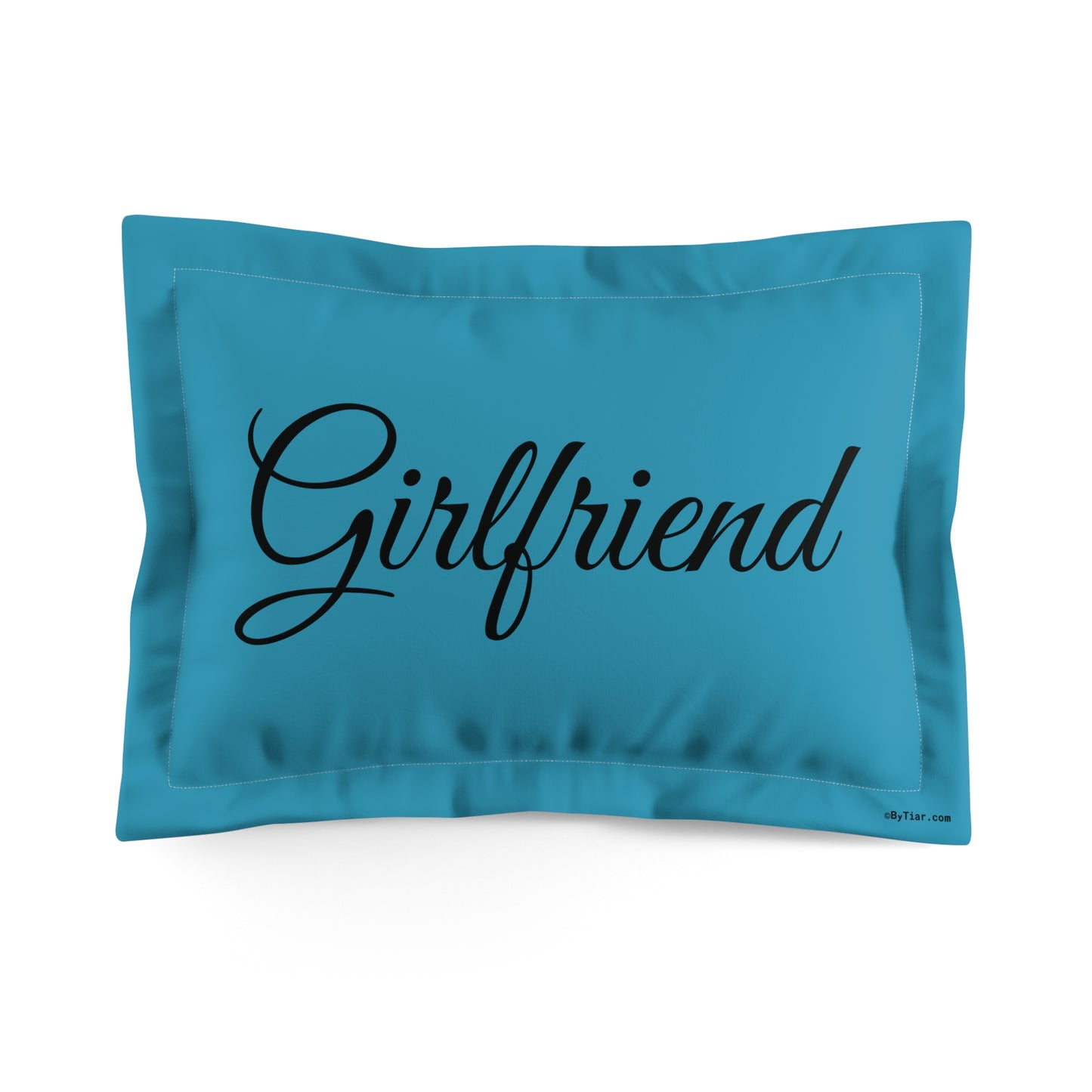 ByTiar Boyfriend Turquoise Microfiber Pillow Sham - Romantic and Luxurious Bedding