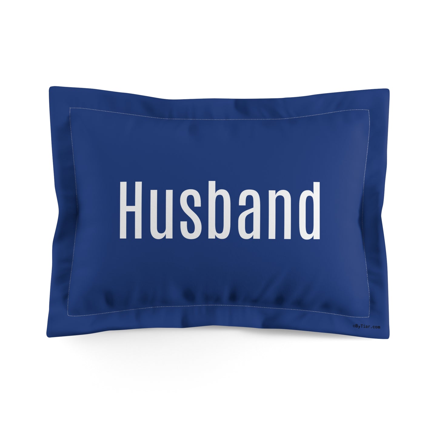 ByTiar Husband Standard Size Microfiber Pillow Sham in Black – Luxurious and Soft Pillowcase for Couples