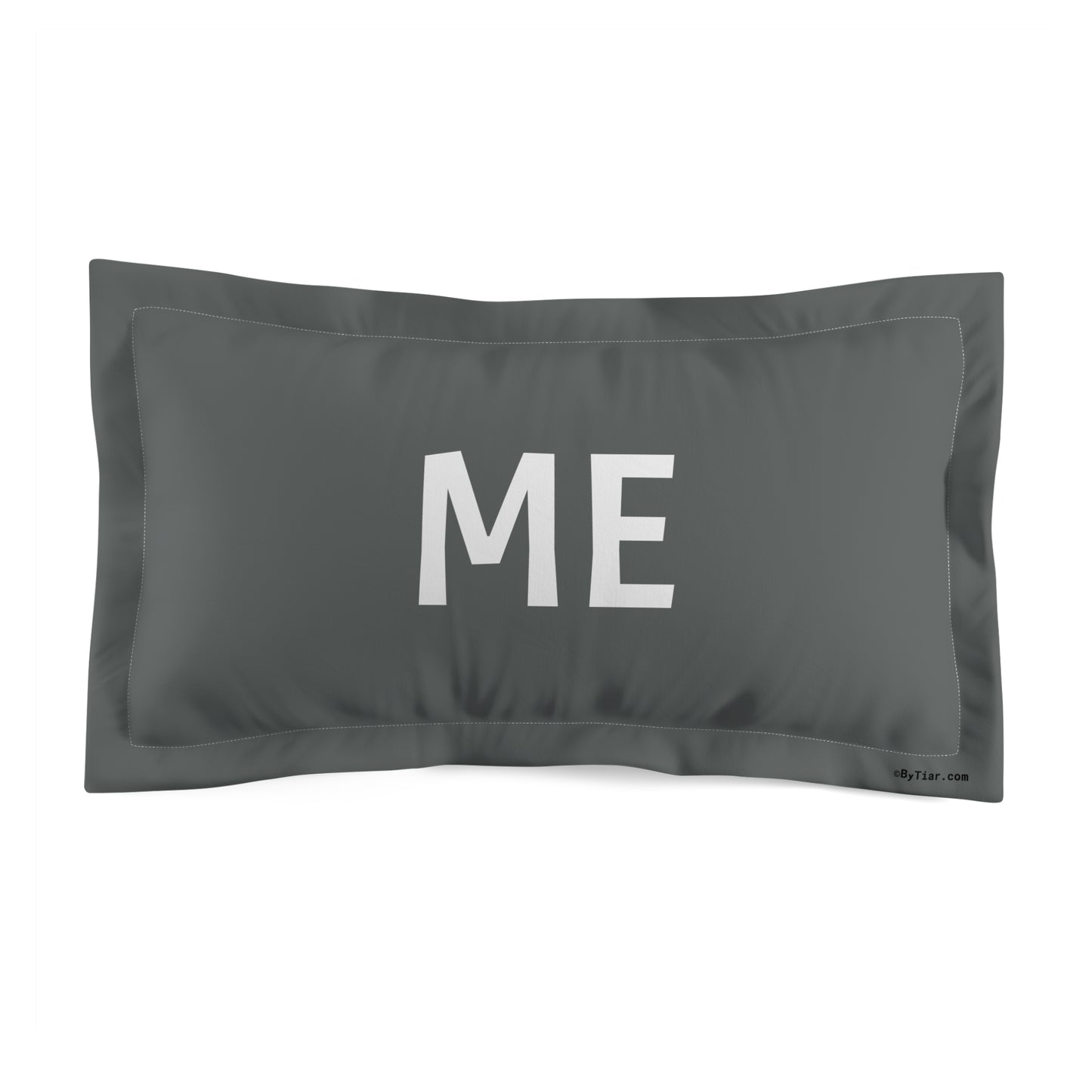 ByTiar ME Dark Gray King Size Microfiber Pillow Sham – Luxurious and Soft Pillowcase Set for Couples