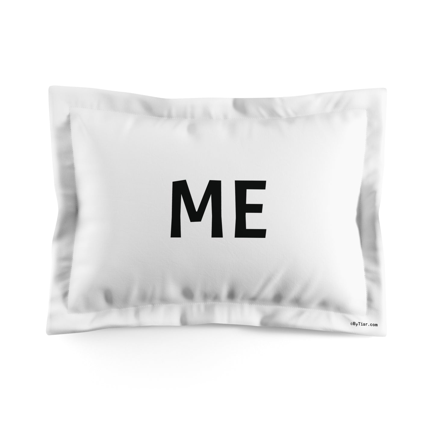 ByTiar ME White Standard Size Microfiber Pillow Sham – Luxurious and Soft Pillowcase Set for Couples