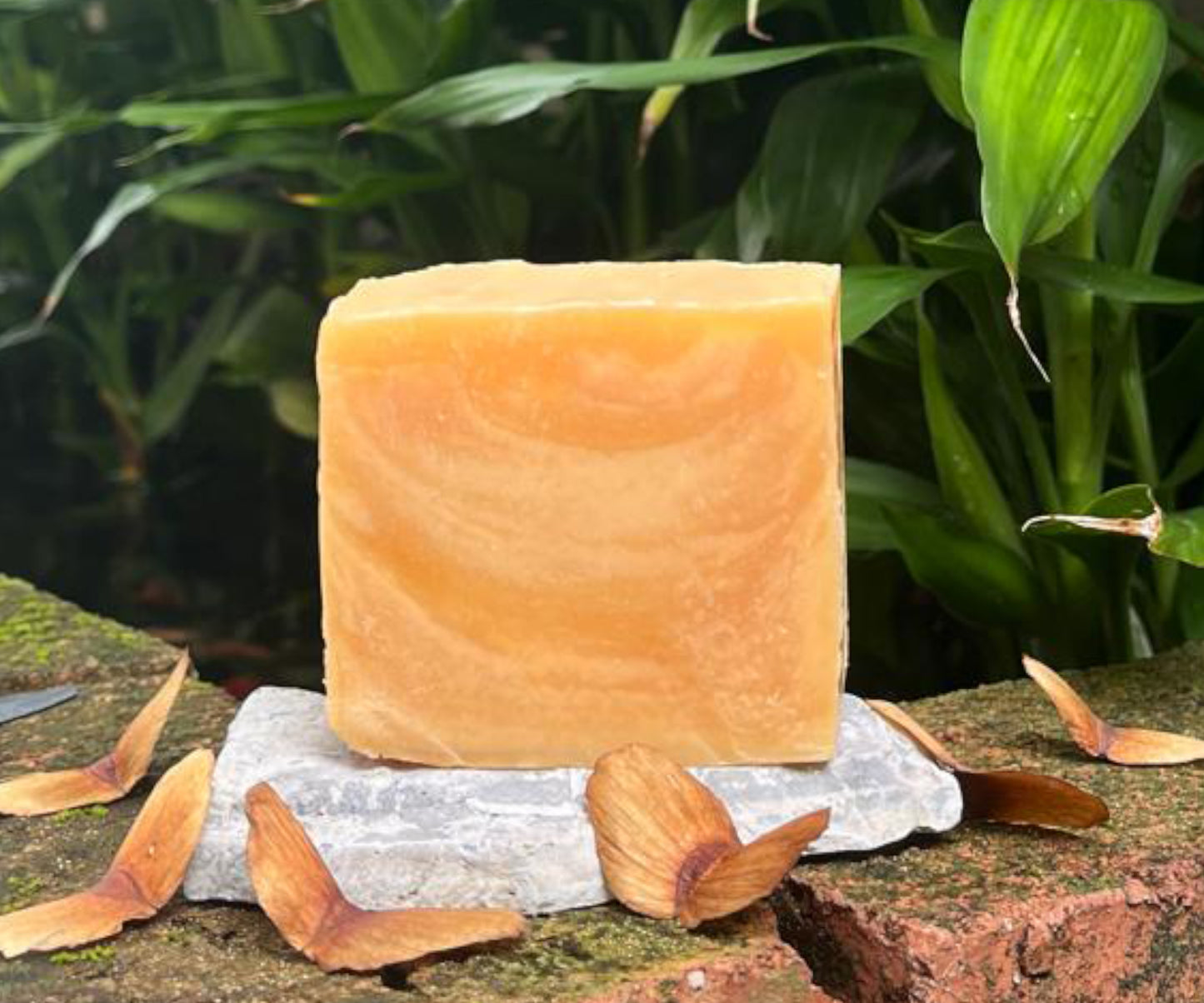 ByTiar Handmade Cold-Processed Kuah Laksa Soap with Shea Butter for nourishing and hydrating skin.