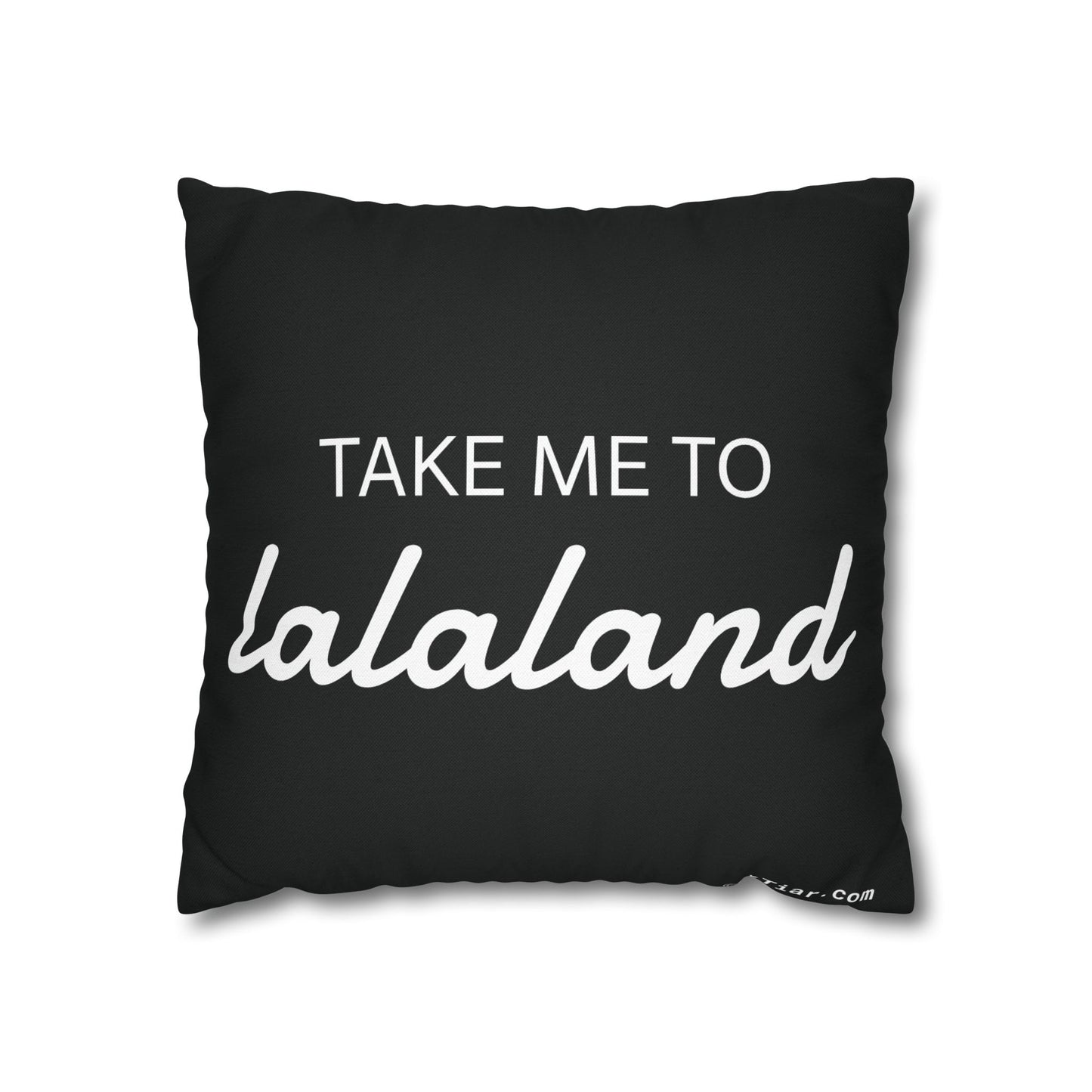 ByTiar Take Me To Lalaland: Spun Polyester Square Black Pillowcase. Order yours today!