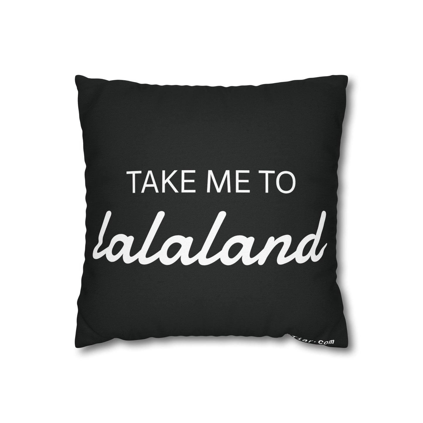 ByTiar Take Me To Lalaland: Spun Polyester Square Black Pillowcase. Order yours today!