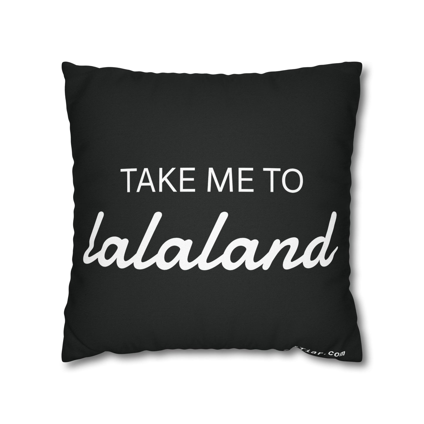 ByTiar Take Me To Lalaland: Spun Polyester Square Black Pillowcase. Order yours today!