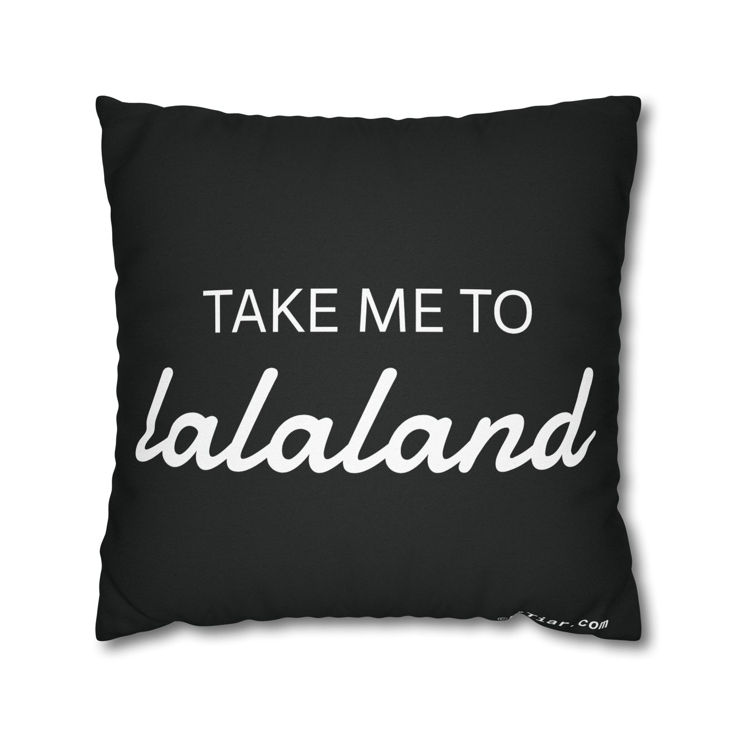 ByTiar Take Me To Lalaland: Spun Polyester Square Black Pillowcase. Order yours today!