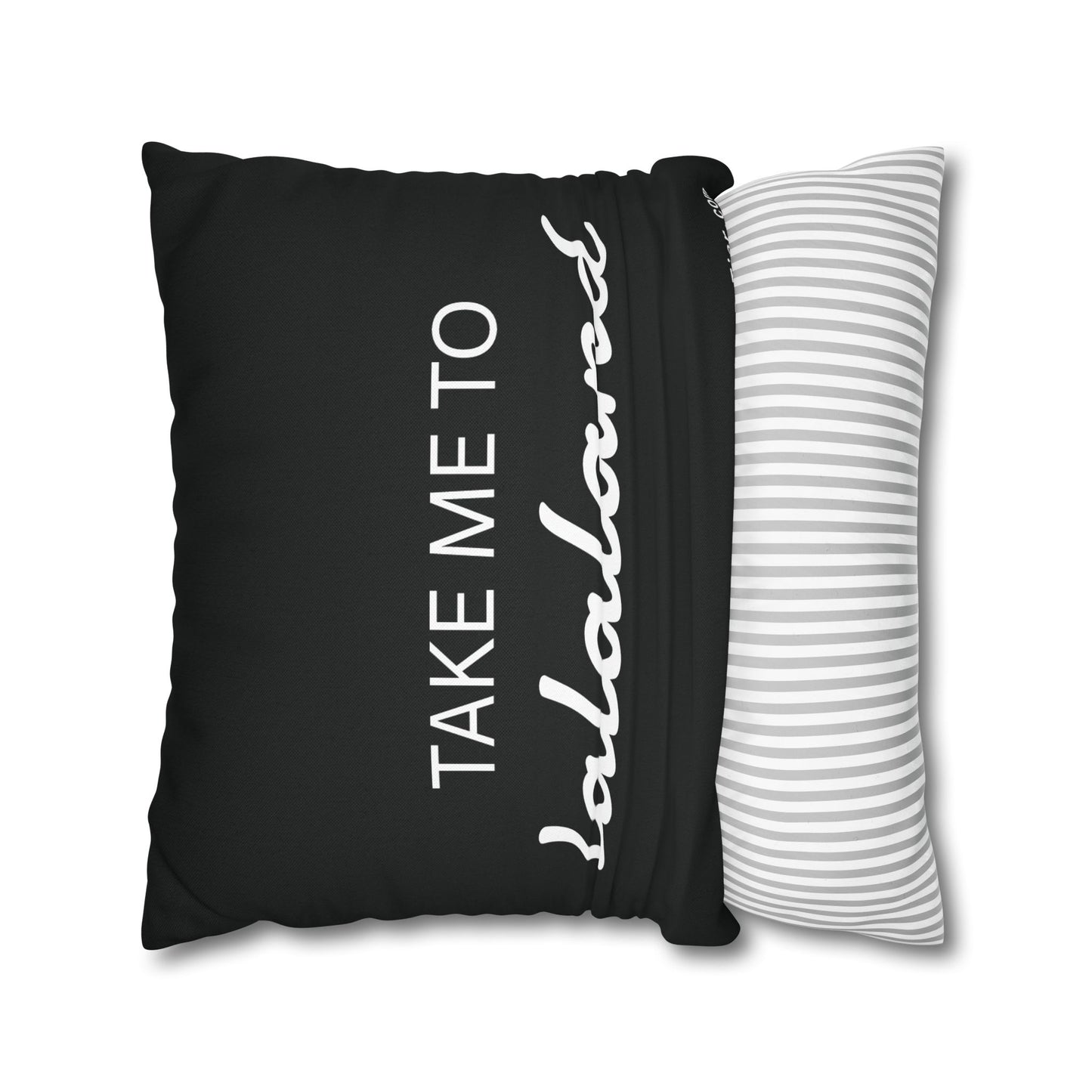 ByTiar Take Me To Lalaland: Spun Polyester Square Black Pillowcase. Order yours today!