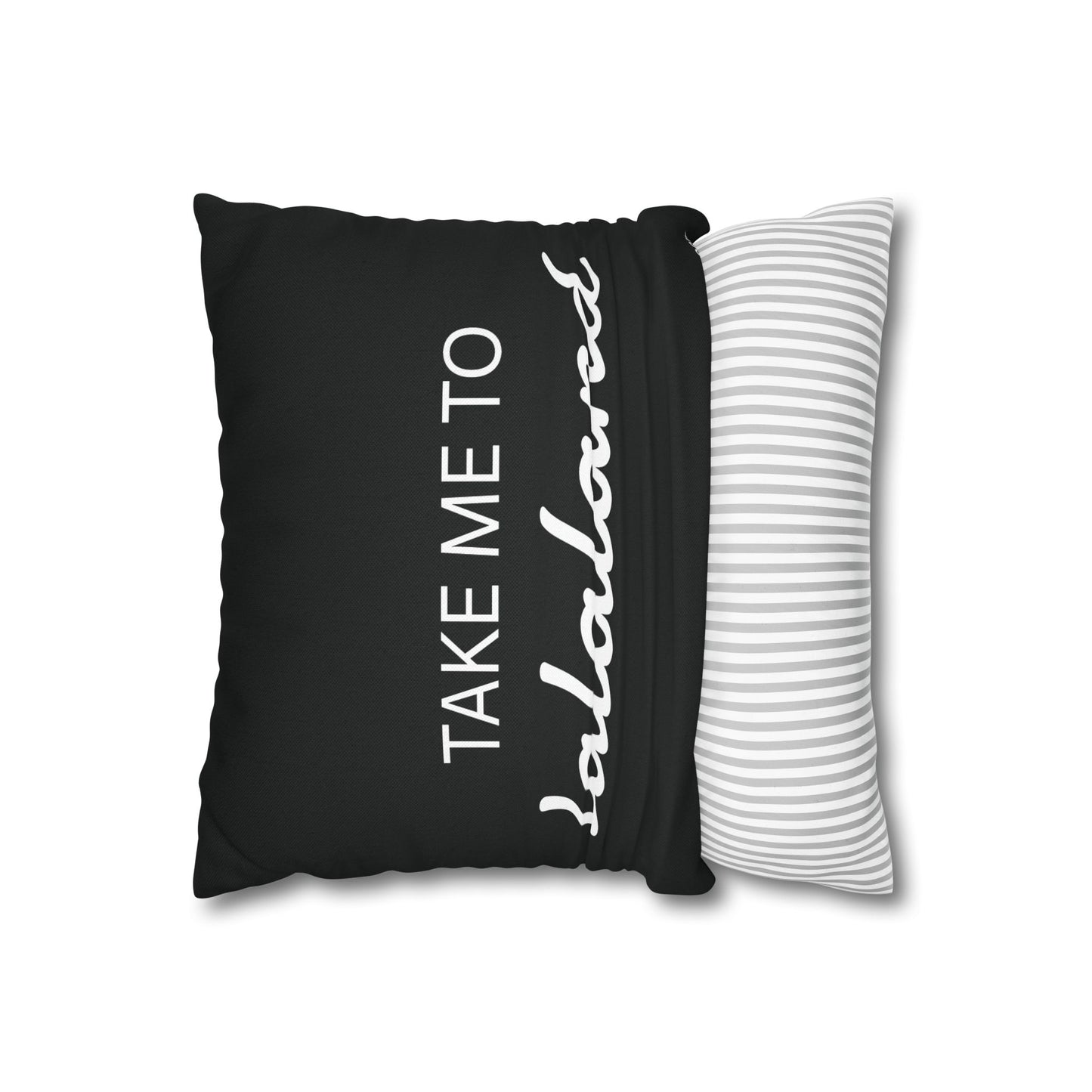 ByTiar Take Me To Lalaland: Spun Polyester Square Black Pillowcase. Order yours today!