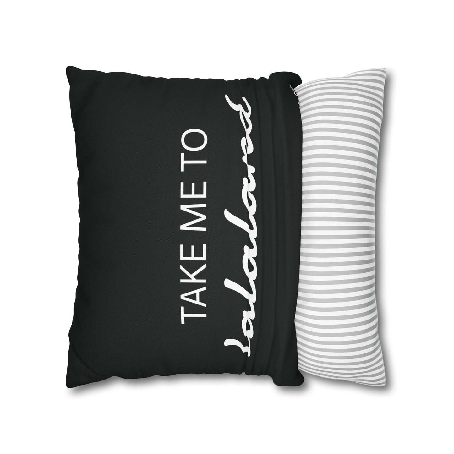 ByTiar Take Me To Lalaland: Spun Polyester Square Black Pillowcase. Order yours today!