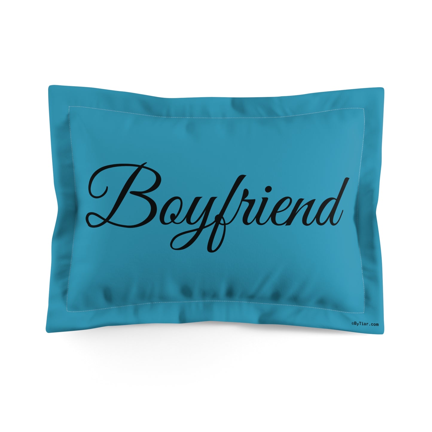 ByTiar Boyfriend Turquoise Microfiber Pillow Sham - Romantic and Luxurious Bedding