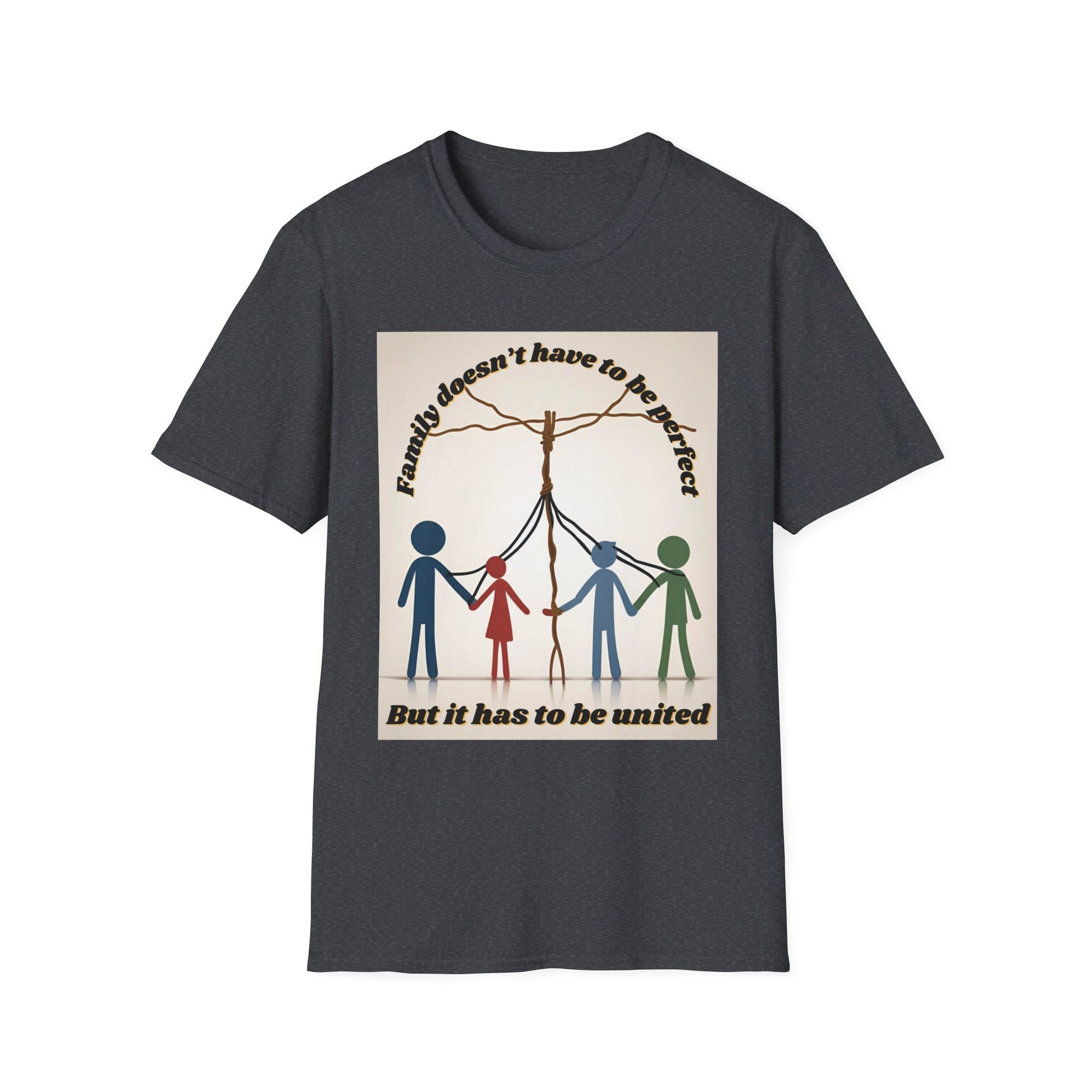 ByTiar Family Unisex T-Shirt: Love, Imperfection, Strength - Soft and Comfortable Cotton Tee