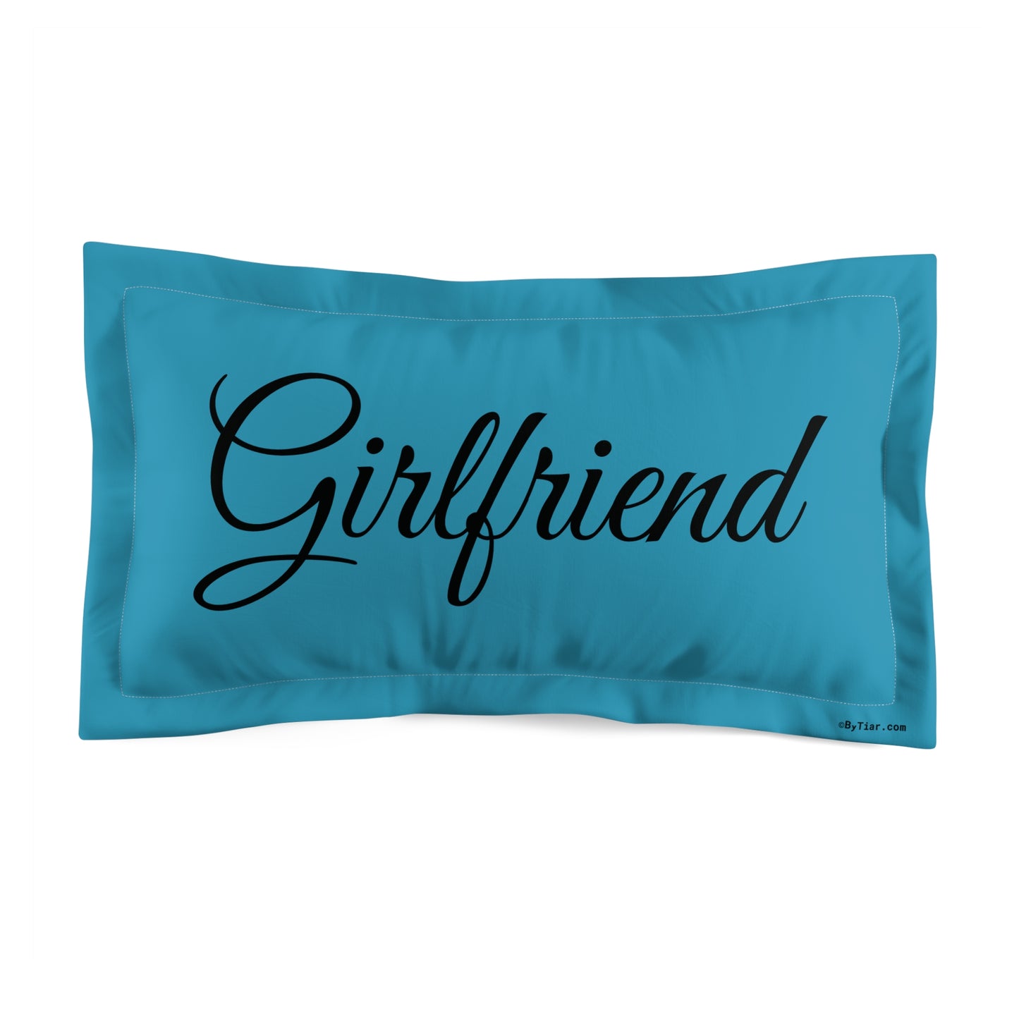 ByTiar Girlfriend Turquoise Microfiber Pillow Sham - Romantic and Luxurious Bedding