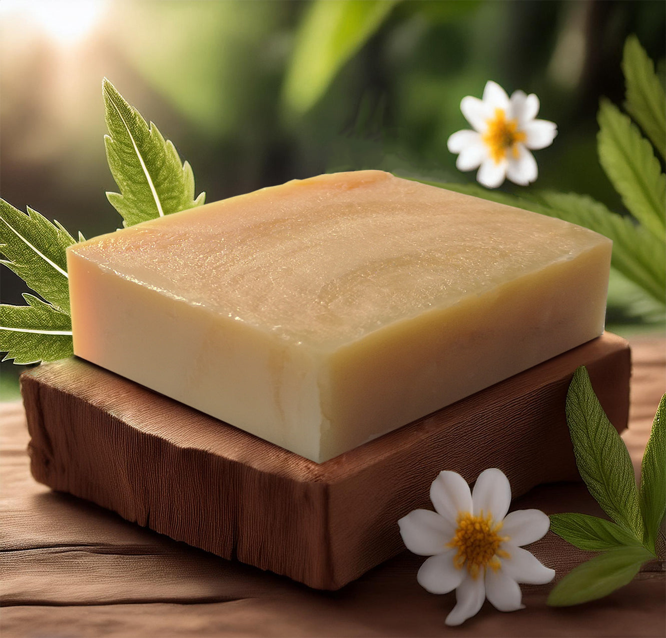 ByTiar natural soap getting the morning sun for a daily ritual of self-love.