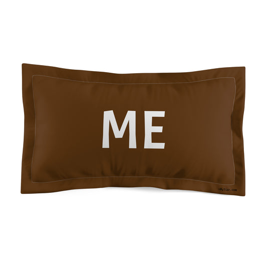 ByTiar ME Dark Brown King Size Microfiber Pillow Sham – Luxurious and Soft Pillowcase Set for Couples