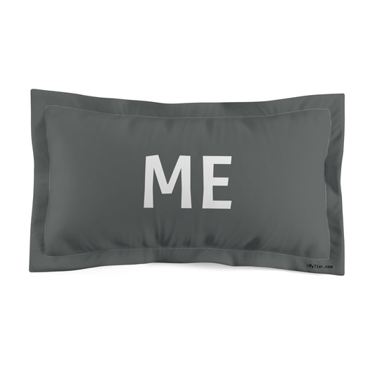 ByTiar ME Dark Gray King Size Microfiber Pillow Sham – Luxurious and Soft Pillowcase Set for Couples