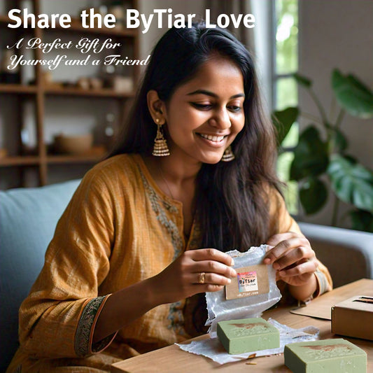 Share the ByTiar artisanal soap, a perfect gift for yourself and a friend.