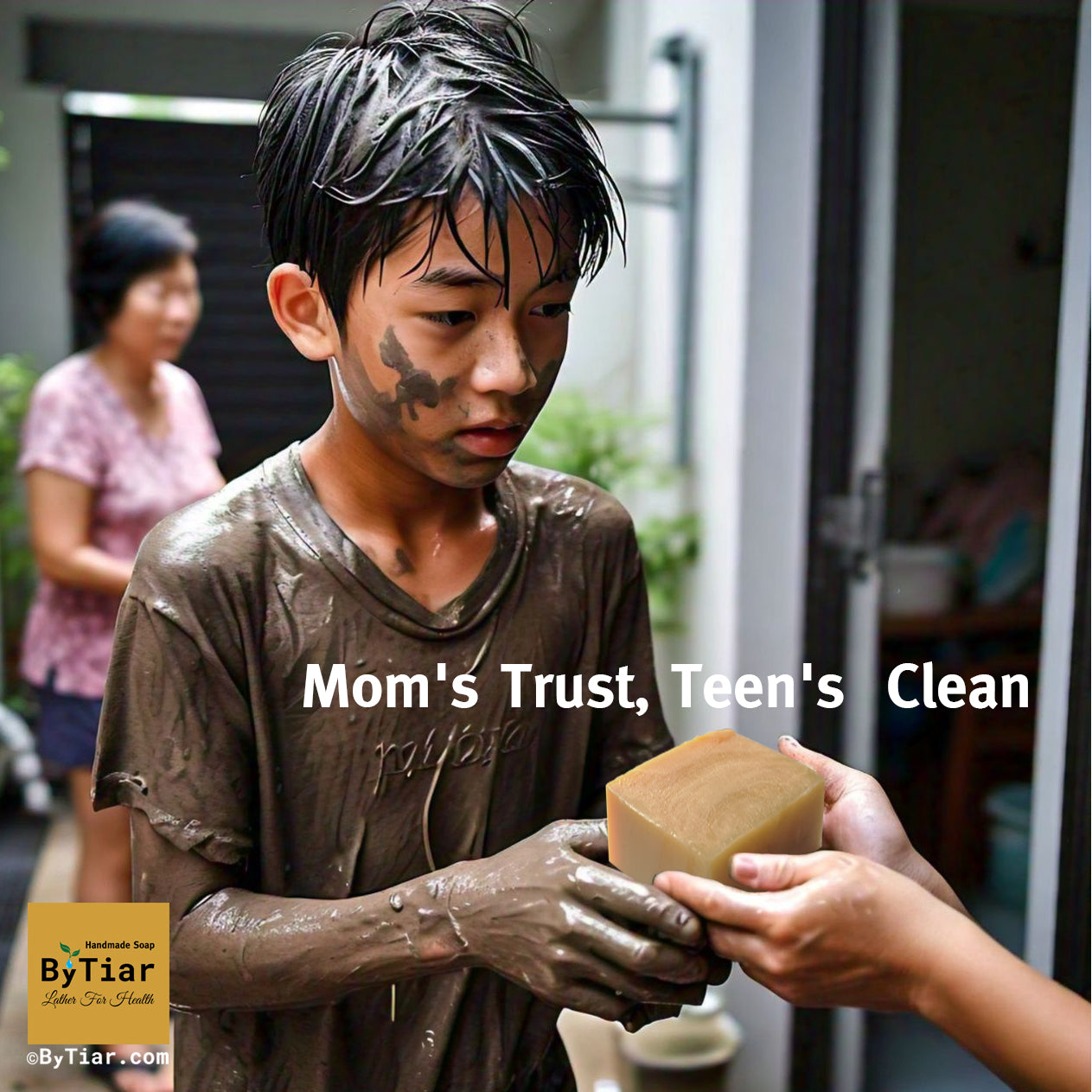 Mom's trust, teen's clean by ByTiar natural soap