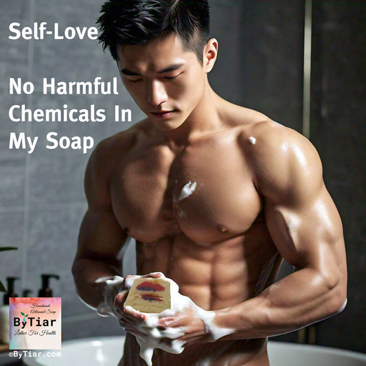 Self-love with no harmful chemicals in ByTiar soap.